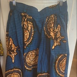 African Print Mini Skirt